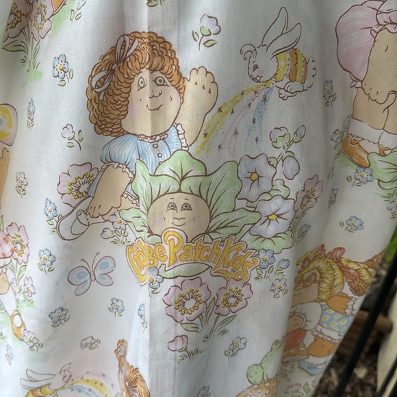 Vintage 1983 twin size Cabbage Patch Kids flat bed sheet - Picture 3 of 7